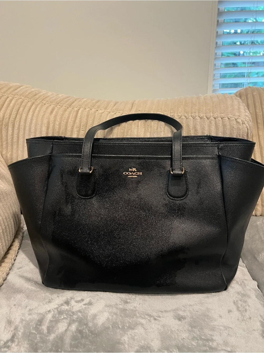 Coach baby bag Black Leather